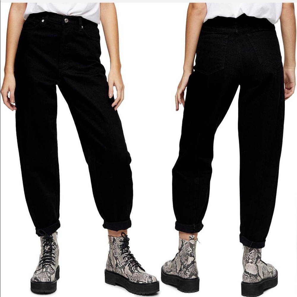 TOPSHOP | High Rise Back Seam Balloon Jean
